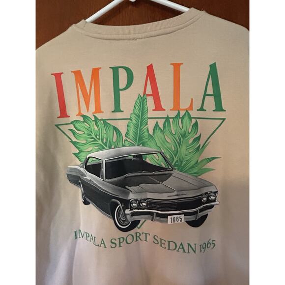 Chemistry Men’s 1965 Impala Graphic Long Sleeve Light Peach Sweatshirt Size XL - Picture 10 of 10